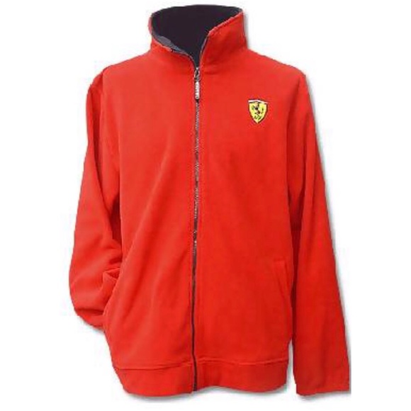Ferrari Other - FERRARI Red Fleece Zip Front Jacket Licensed L